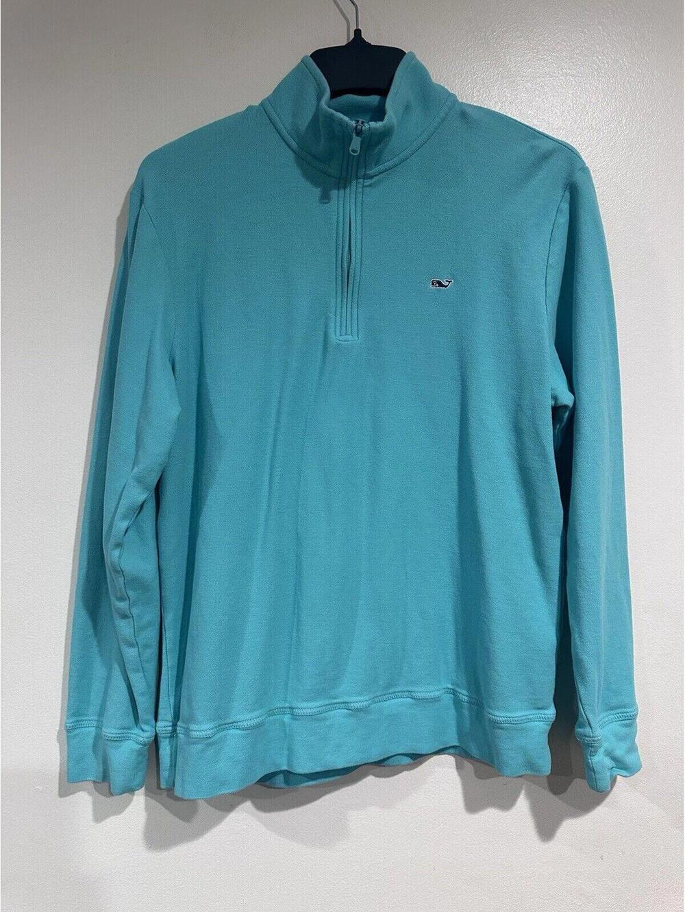 Vineyard Vines AquaMarine Color 1/3 Zip Up Top Men's M ~Great~